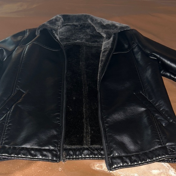 Italian leather bomber